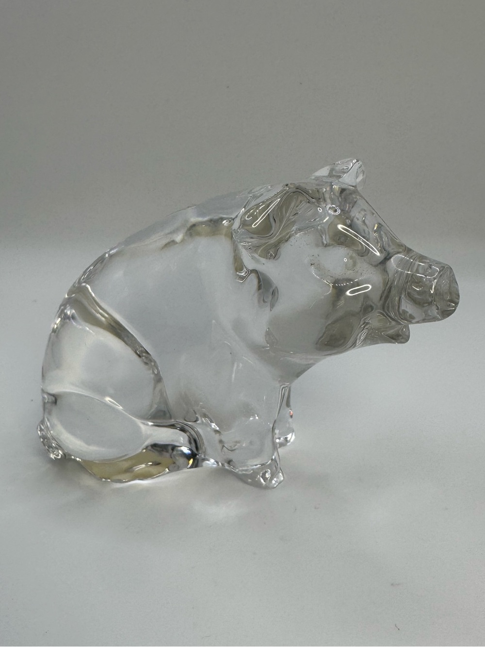 Vintage Princess House Pets "Penelope" Crystal Pig Figurine 24% Lead Crystal